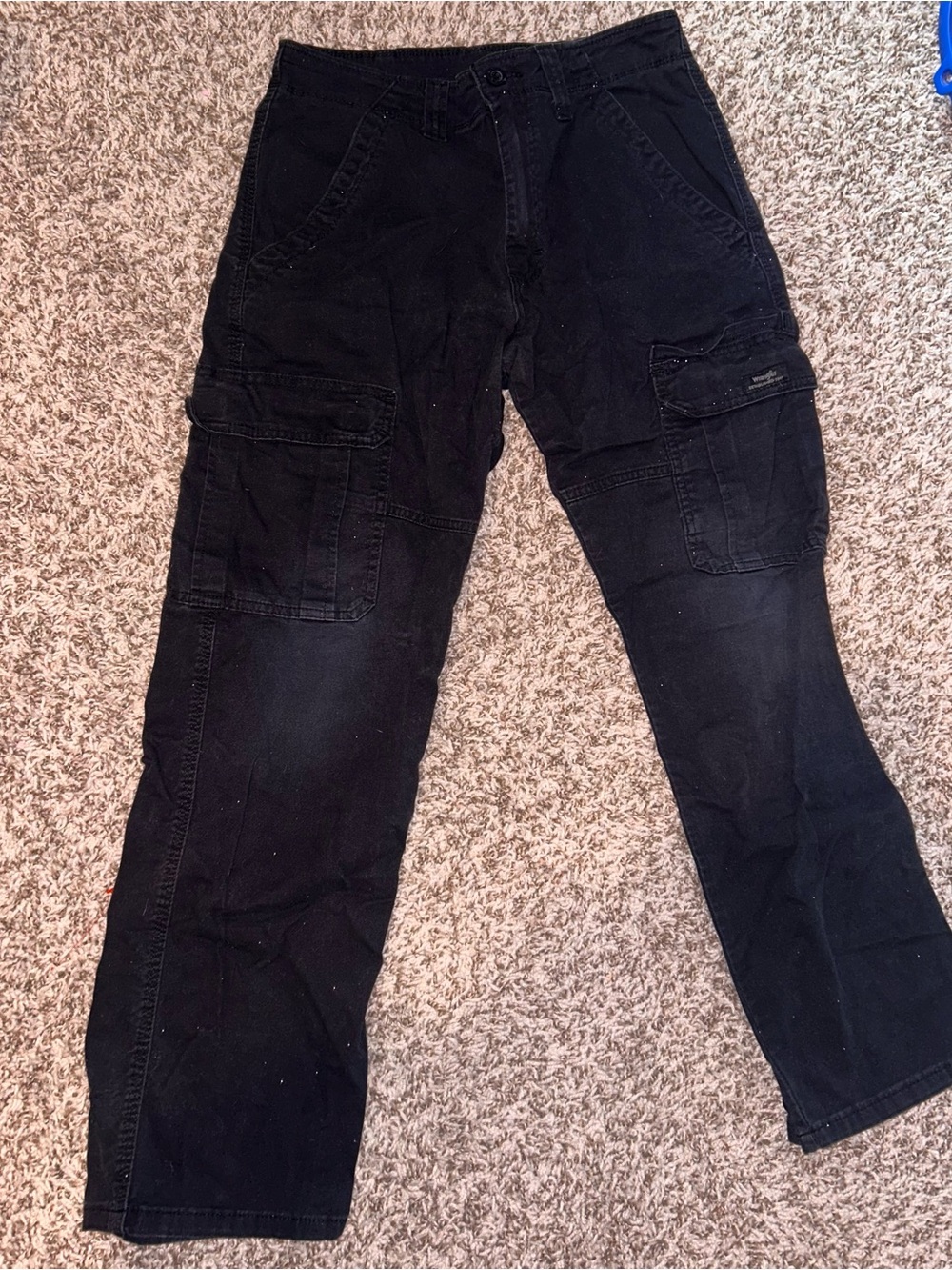 Wrangler Black Cargo Pants with Multiple Pockets